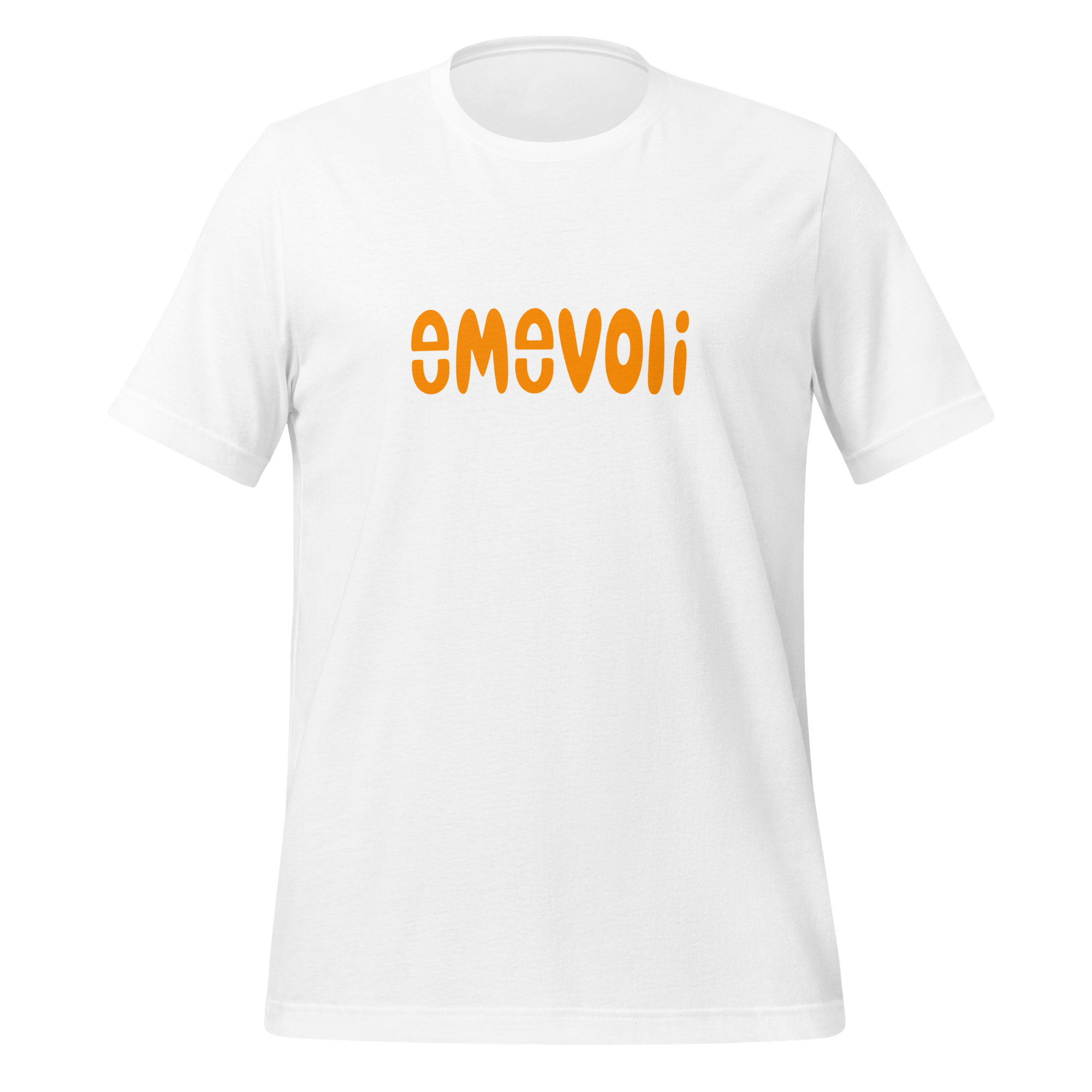 emevoli | Orange Text | Adult Unisex T-Shirt