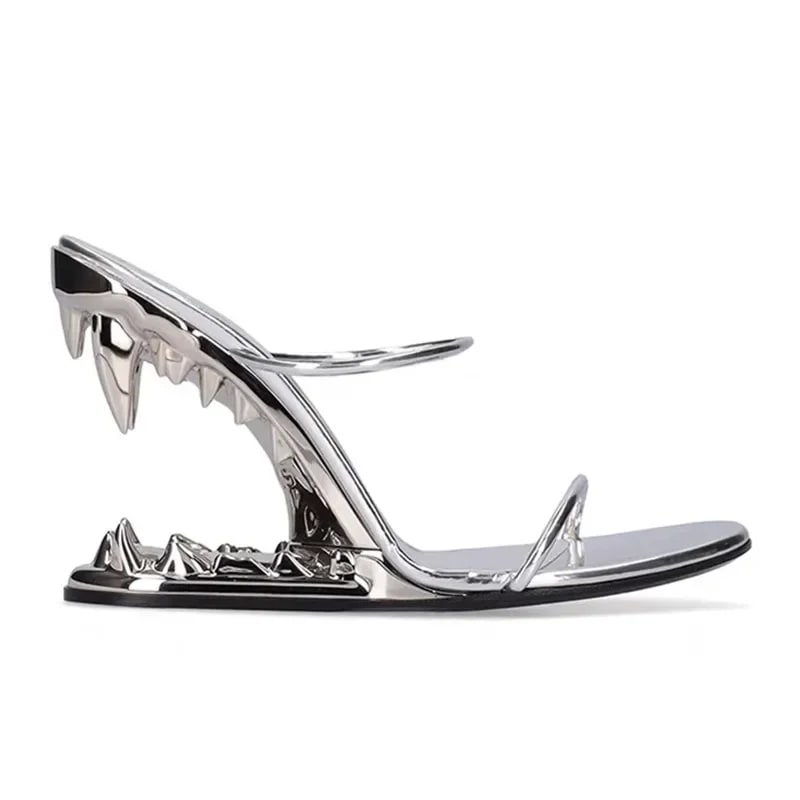 European Style Metal Tooth High Heel Sandals product photo