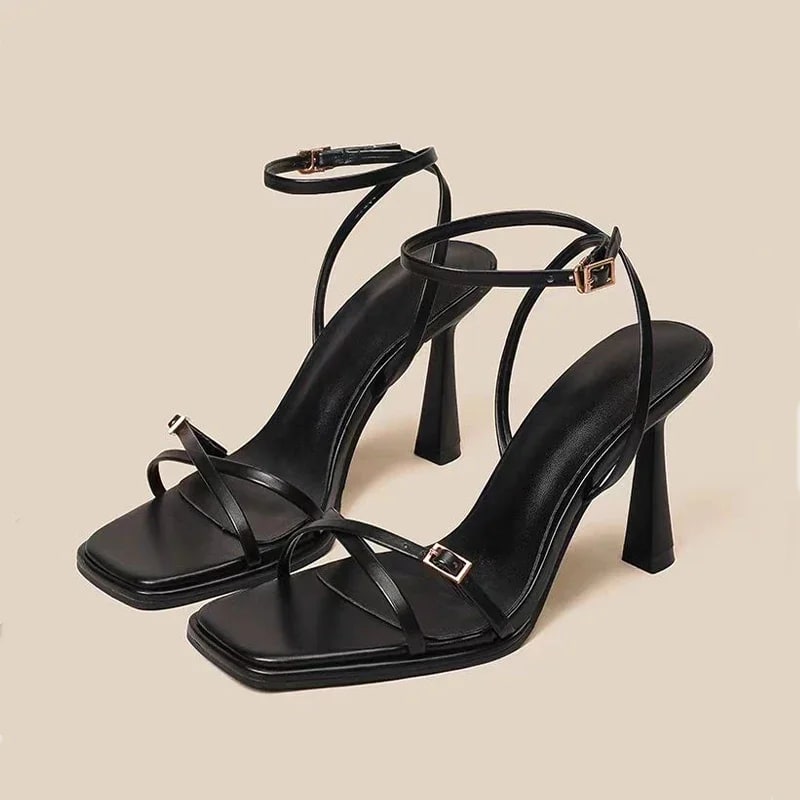 Designer High Heel Lace-Up Sandals product photo