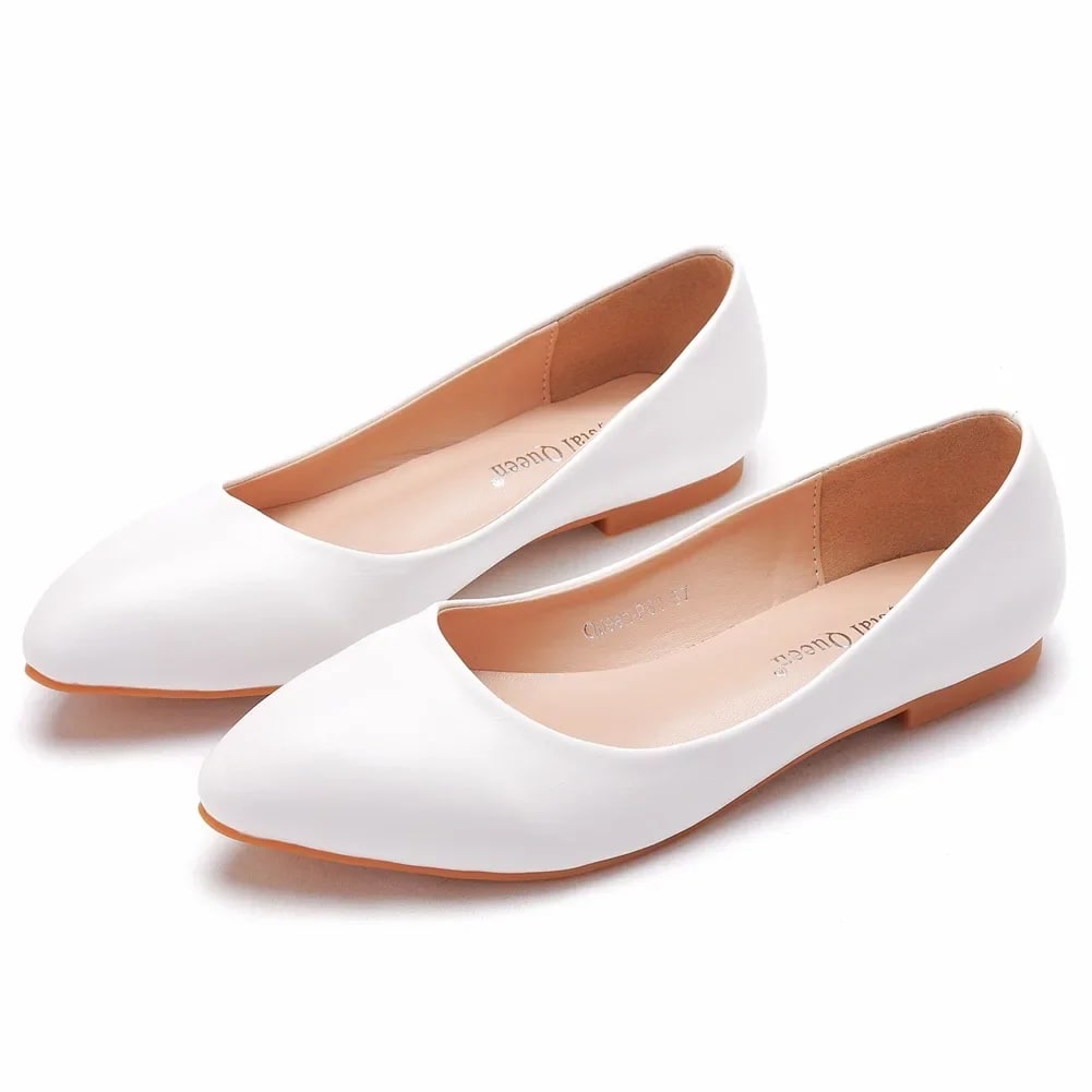 2025 Pointed Toe Flats for Women Comfort Non-slip Loafers Plus Size 43 Slip on Women's Single Shoes Mother's Shoes product photo