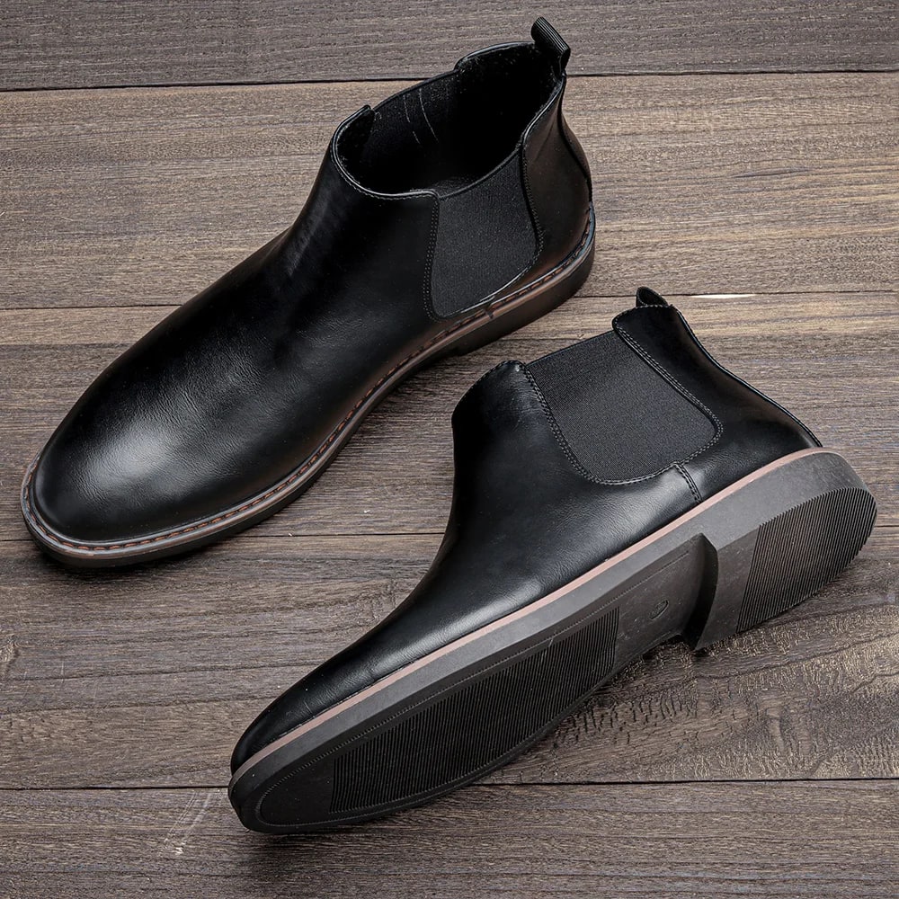 Men's Fashion Leather Chelsea Boots product photo