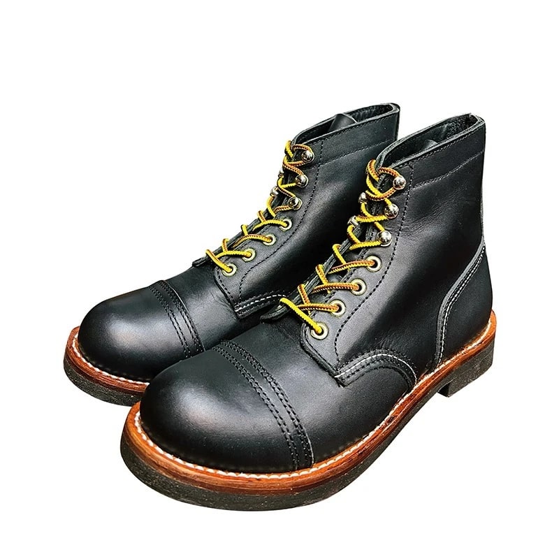 American Retro High-Top Motorcycle Shoes product photo