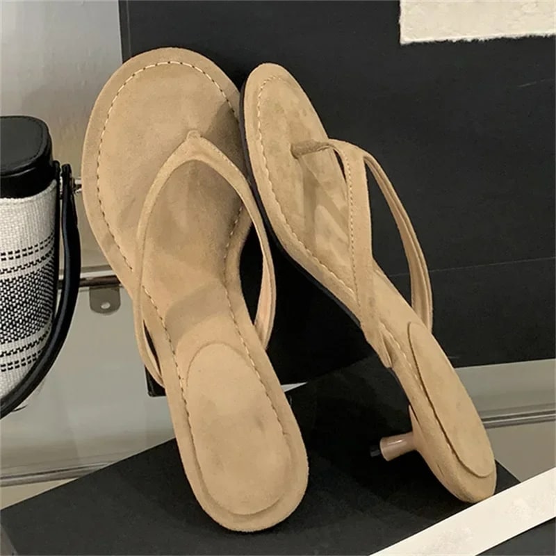 Aneikeh Fashion Thin Heel Sandals product photo