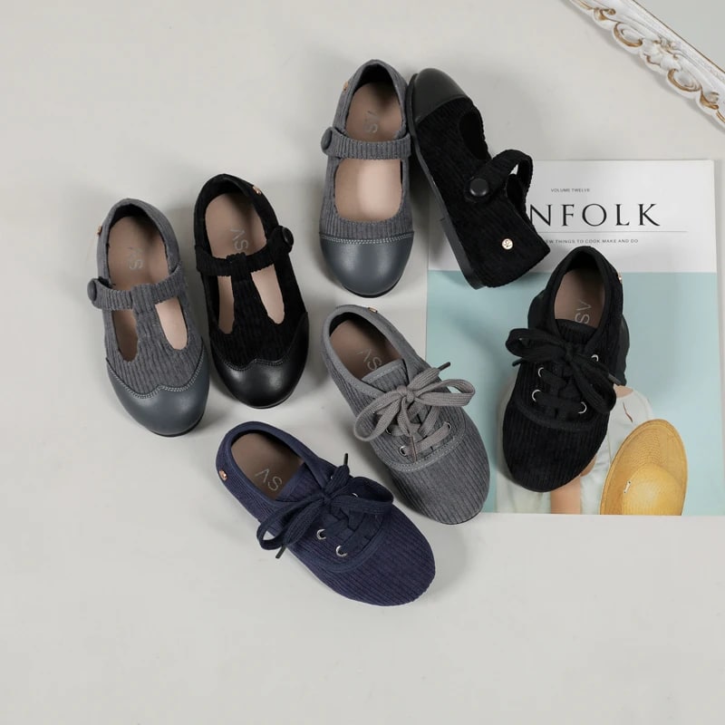 AS Kids Shoes Children Slip On Shoes Baby Girls Leather Shoes Toddler Black Flats Boys Fashion Oxford Soft Platform Mary Jane product photo