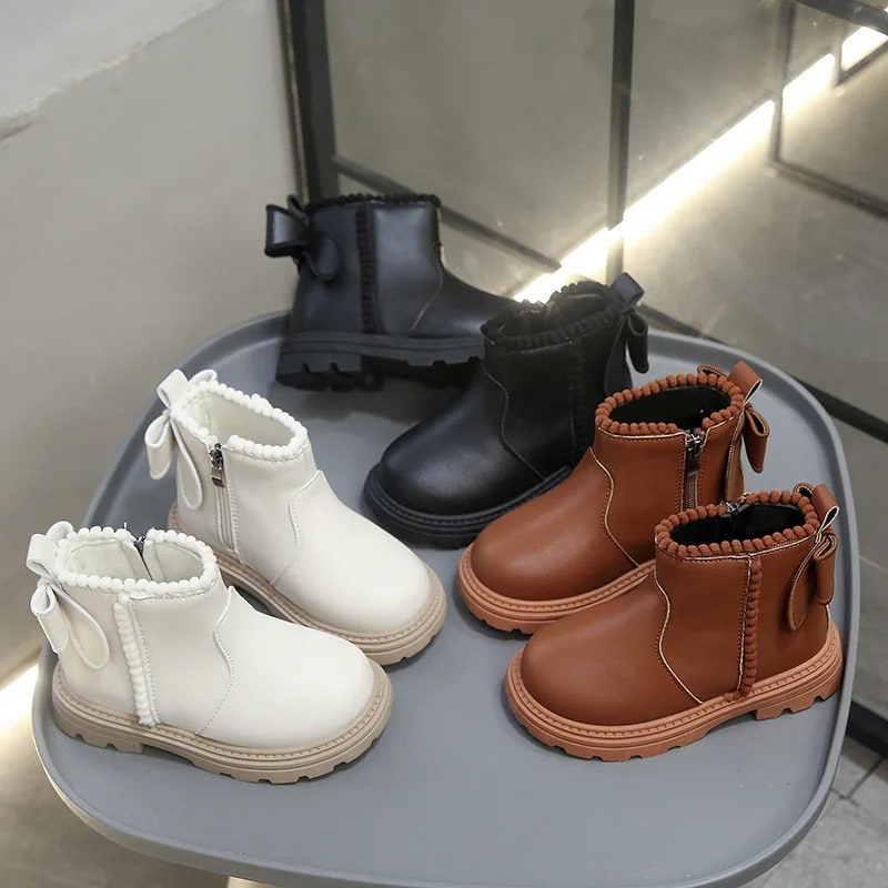 Autumn Winter Baby Kids Short Boots – Super Warm Fashion Toddler Shoes product photo
