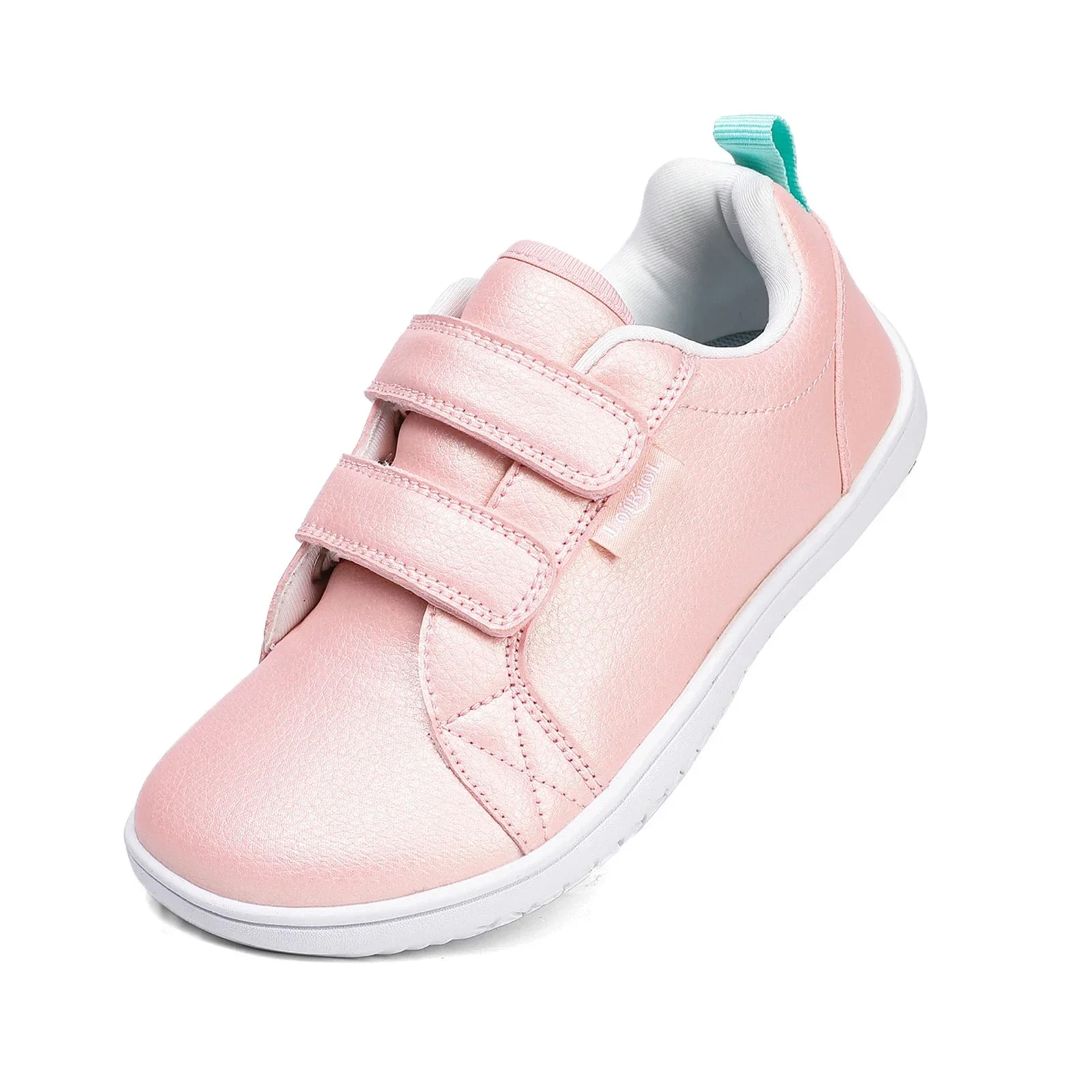 Boys Girls Barefoot Shoes Kids Wide Toe Minimalist Fashion Sneakers Lightweight Hook Loop Artificial Leather Walking Flats product photo