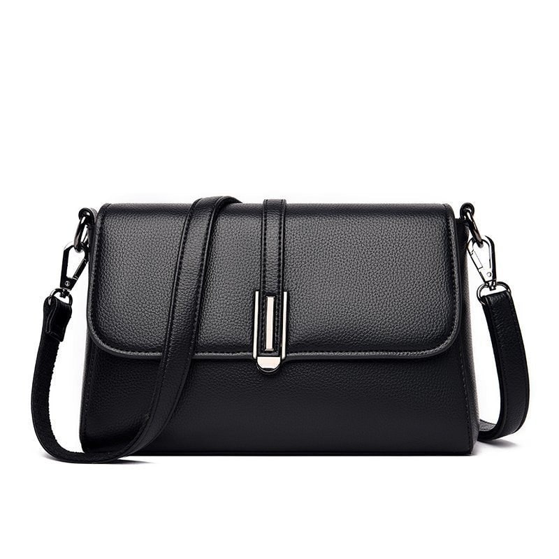 Casual PU Microfiber Leather Single Shoulder Crossbody Bag product photo