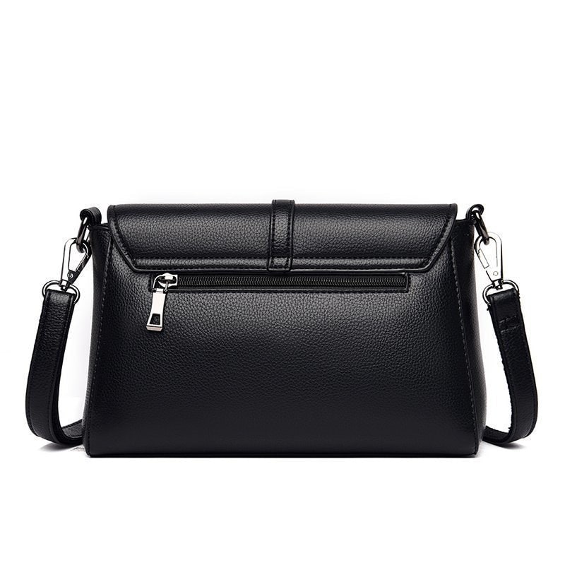 Casual PU Microfiber Leather Single Shoulder Crossbody Bag product photo