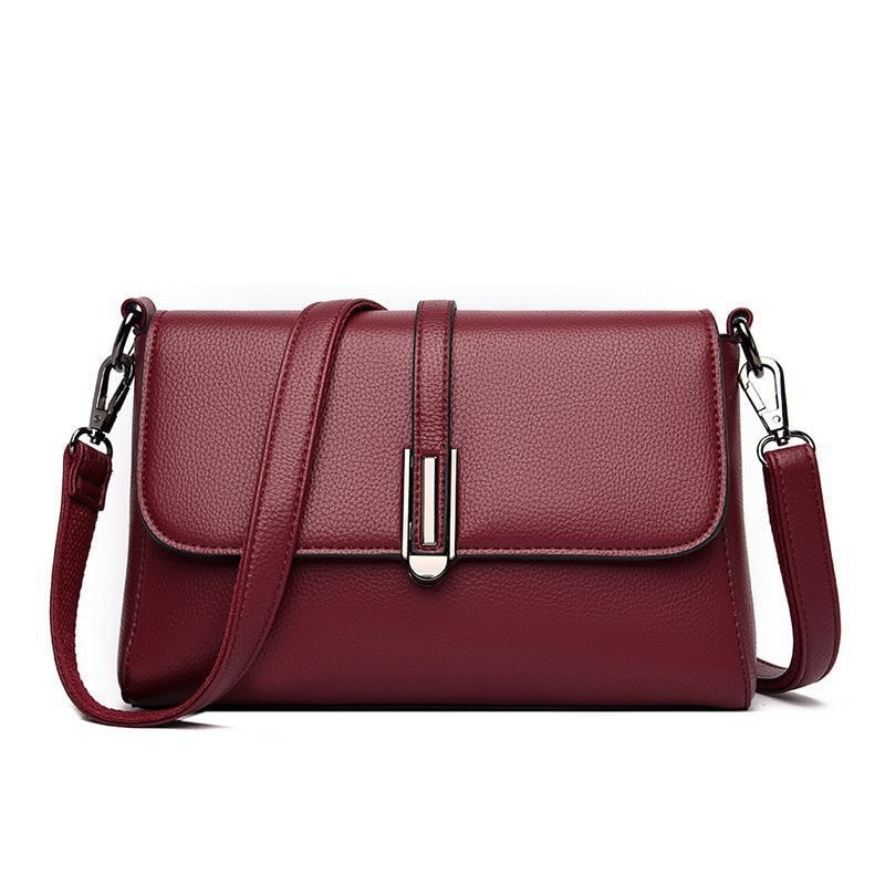 Casual PU Microfiber Leather Single Shoulder Crossbody Bag product photo