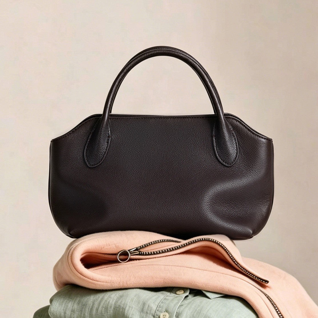 Summer Light-luxury Genuine Leather Handbag With A Short Handle Crafted From Top-grain Cowhide product view 1