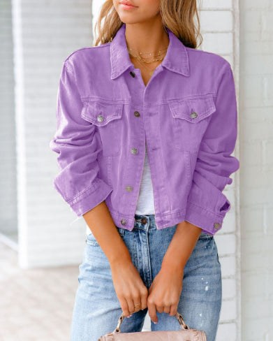 Long Sleeve Denim Jacket Autumn Winter New Style Commute Style Universal Gender Casual Fashion Short Outerwear product view 9