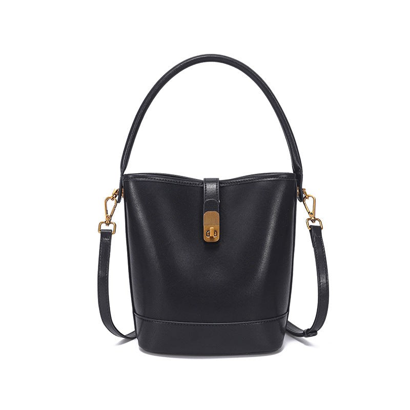 Retro Light-Luxury Vegetable-Tanned Leather ShoulderCrossbody Bag product view 5