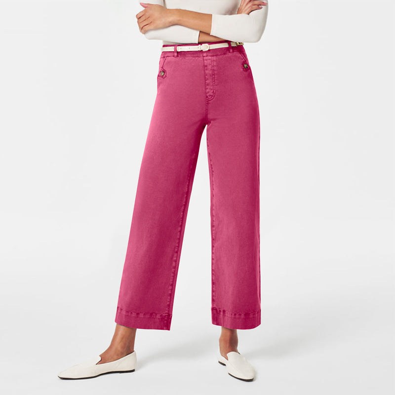 Women's Straight-leg Wide-leg Cropped Jeans product view 2