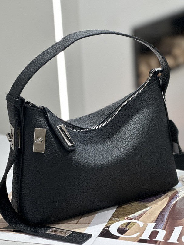 First-layer Cowhide Underarm Bag, New High-end Niche Design, Handbag, High-end Shoulder Pillow Bag product view 8
