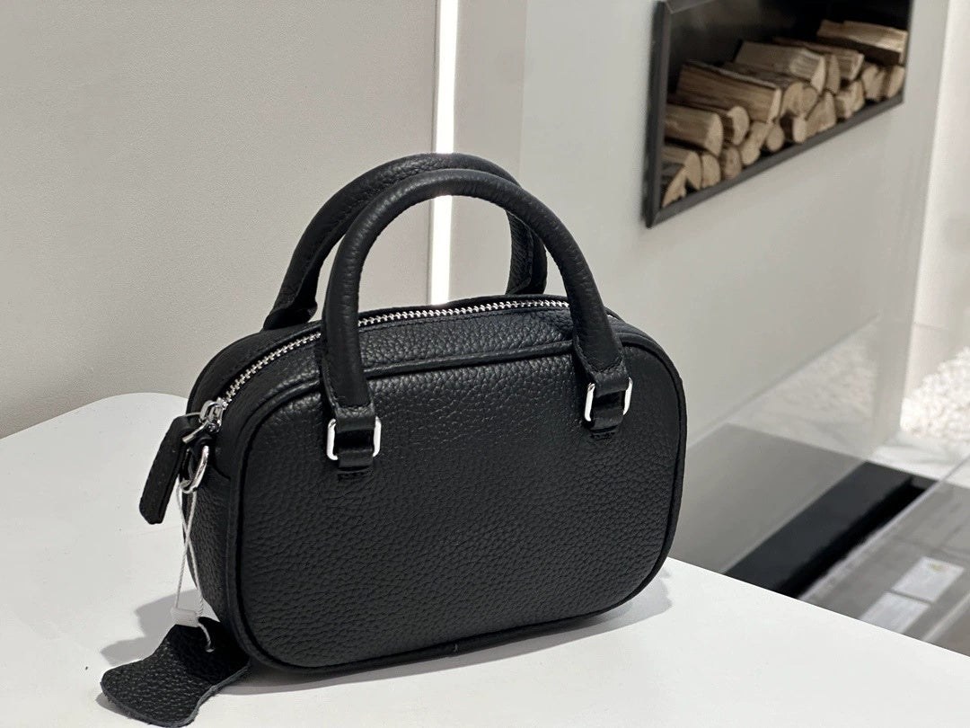 Light Luxury Women's Handbag, Stylish And Elegant Tote, Simple And Versatile, Top-layer Cowhide, Single Shoulder And Crossbody Bag, Mini Handbag product view 3