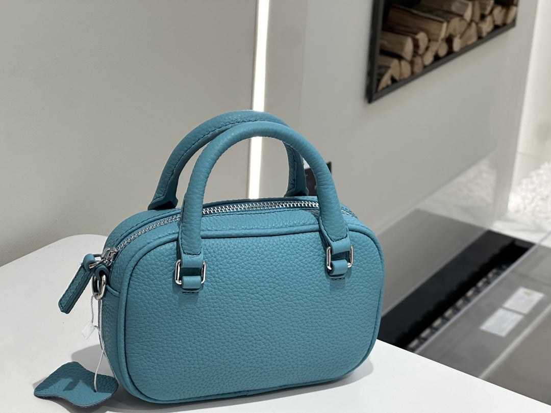 Light Luxury Women's Handbag, Stylish And Elegant Tote, Simple And Versatile, Top-layer Cowhide, Single Shoulder And Crossbody Bag, Mini Handbag product view 5