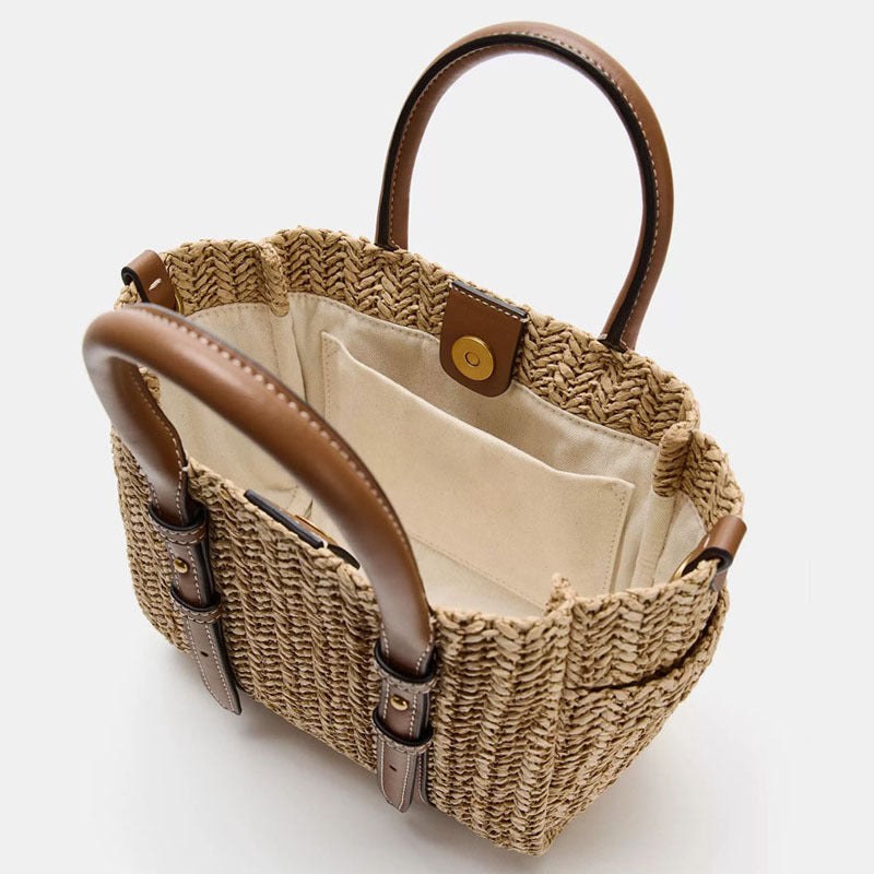 Straw Woven Hand-held Shoulder Crossbody Bag product view 4