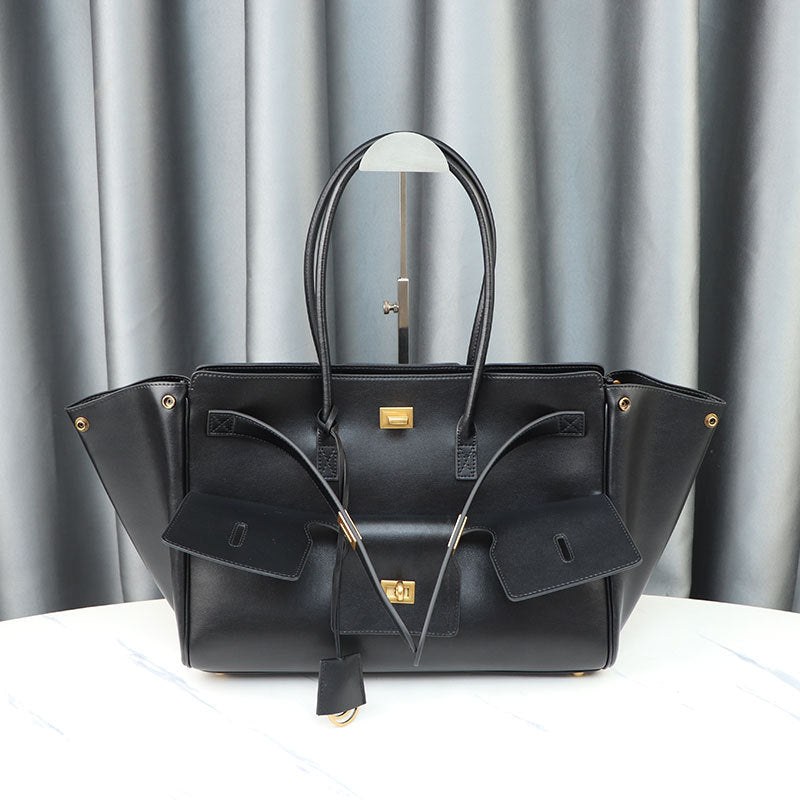 Large-Capacity Neutral-Style Tote Wing Genuine Leather Motorcycle Shoulder Bag product view 6