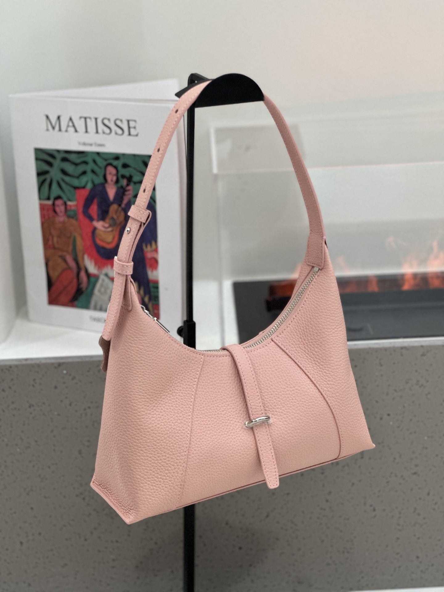 Baidie Leather Women's Bag 2025 New First-Layer Cowhide Dumpling Bag French-Style Shoulder Bag Crescent Handbag Pillow Bag product view 1
