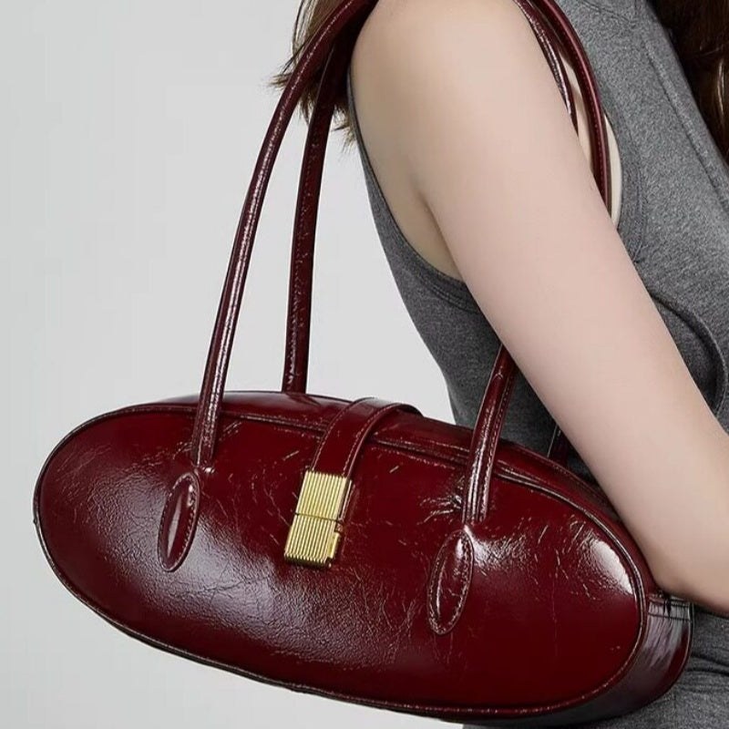 Genuine Leather Commuter Handbag Shoulder Underarm Bag product view 1