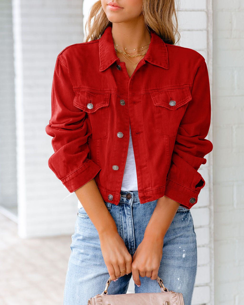 Long Sleeve Denim Jacket Autumn Winter New Style Commute Style Universal Gender Casual Fashion Short Outerwear product view 3