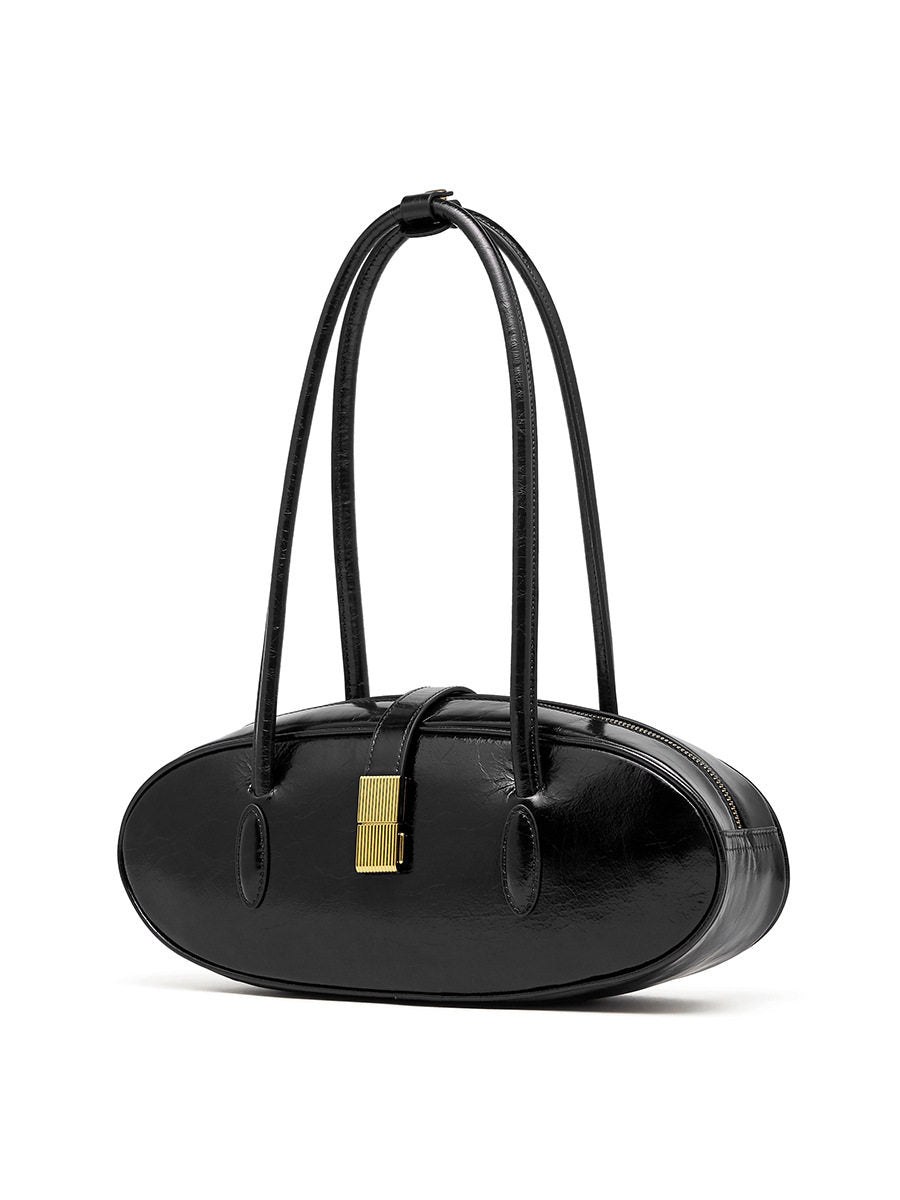 Genuine Leather Commuter Handbag Shoulder Underarm Bag product view 3