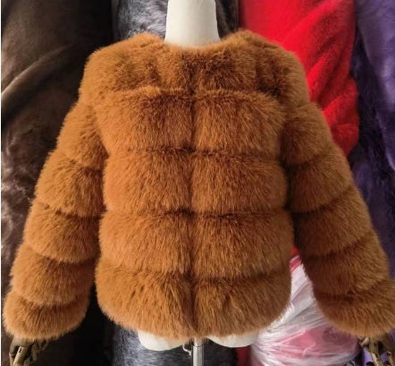 Women's Fox Faux Fur Coat product view 12