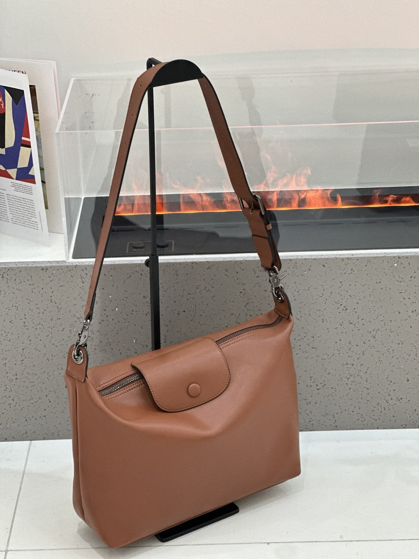 Women's Genuine Leather Hobo Shoulder Bag – Large Capacity Commuter Tote product view 7