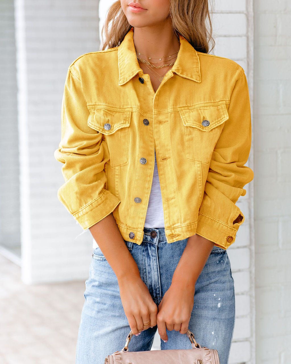 Long Sleeve Denim Jacket Autumn Winter New Style Commute Style Universal Gender Casual Fashion Short Outerwear product view 4