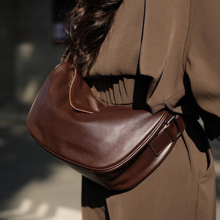 First-layer Cowhide Genuine Leather Crossbody Bag product view 2