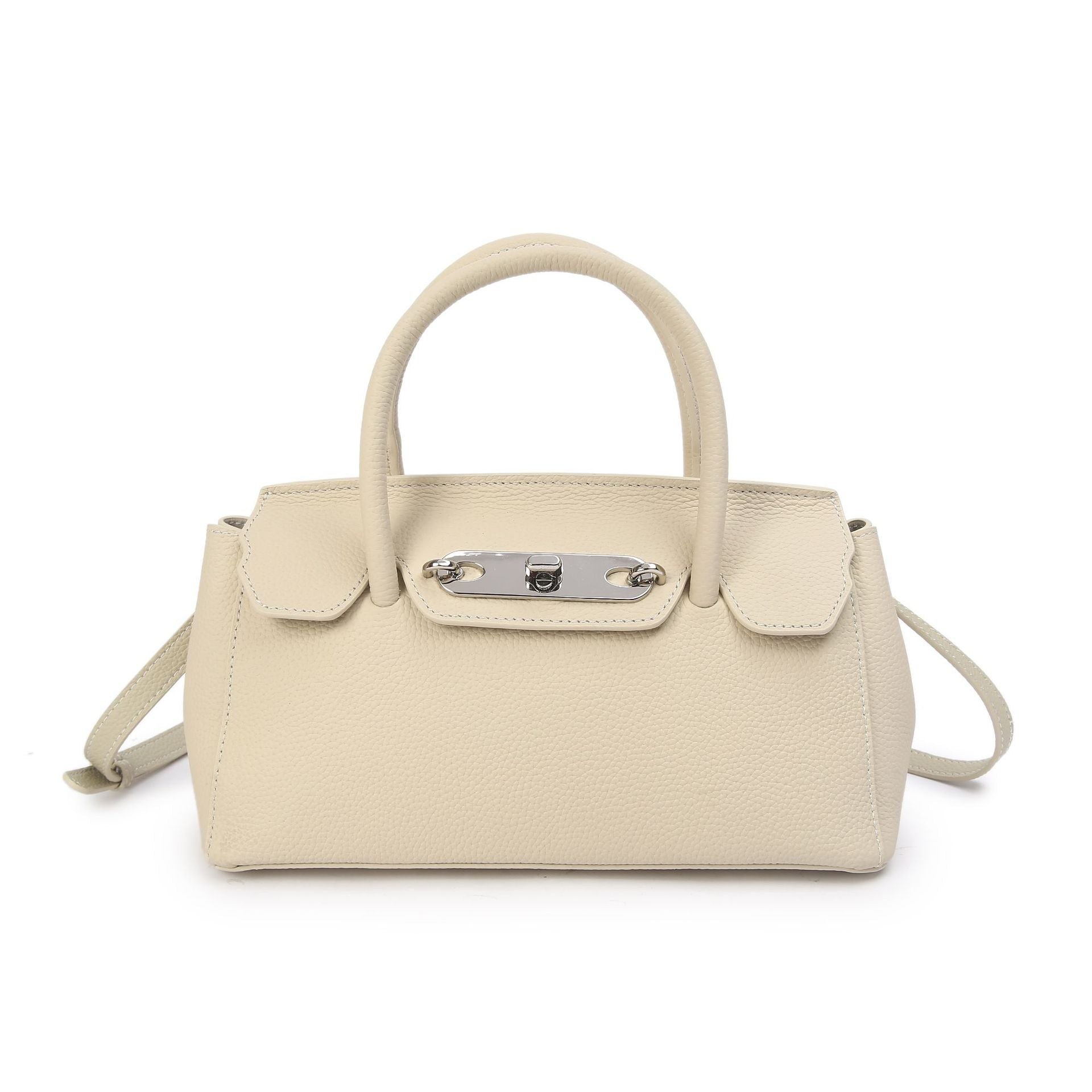 Baidi Leather Women's Bag 2025 New Platinum Bag, Premium Kelly Bag, Top Layer Cowhide Handbag, Shoulder And Crossbody Bag product view 7