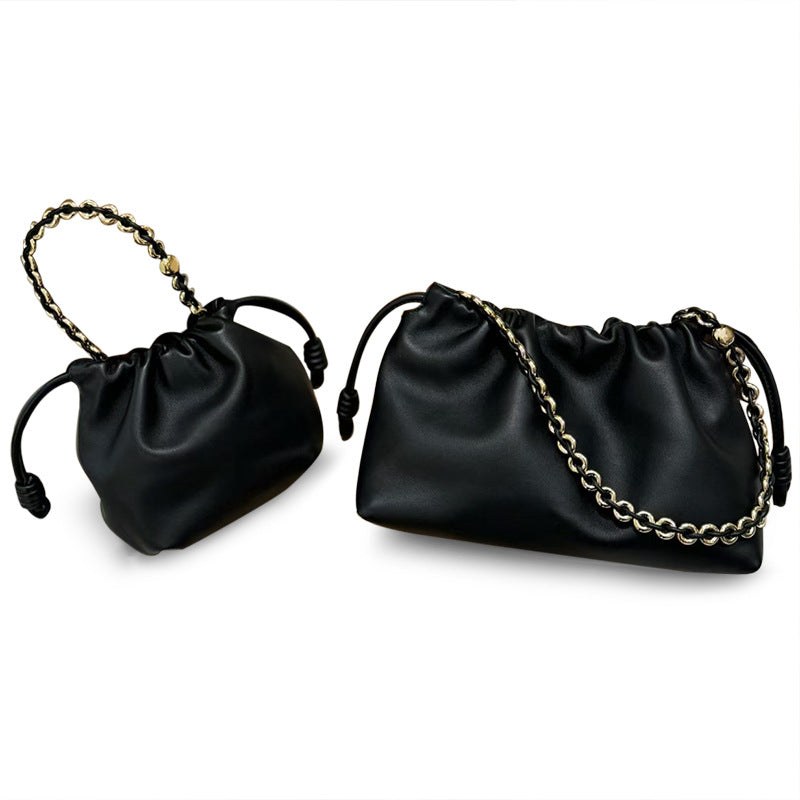 Cowhide Lucky Bag Drawstring Cloud Bag Shoulder Messenger Bag product view 9