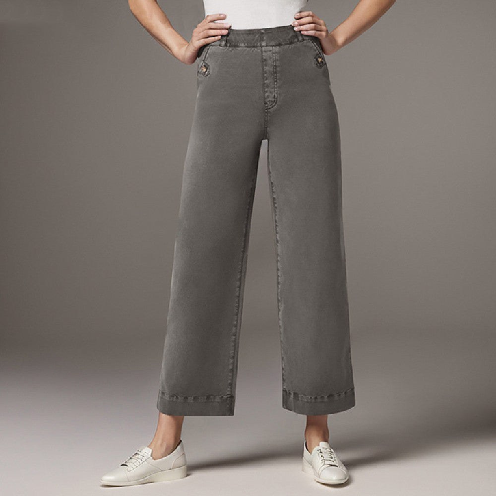 Women's Straight-leg Wide-leg Cropped Jeans product view 1
