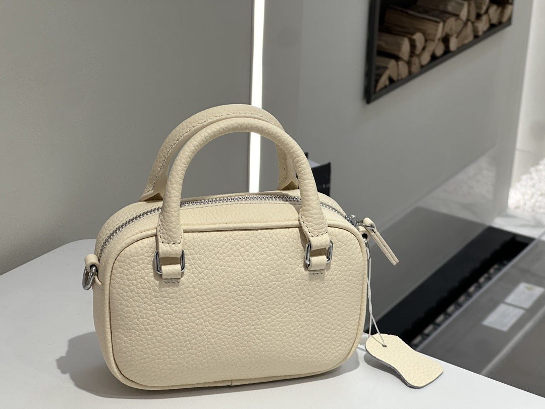 Light Luxury Women's Handbag, Stylish And Elegant Tote, Simple And Versatile, Top-layer Cowhide, Single Shoulder And Crossbody Bag, Mini Handbag product view 2