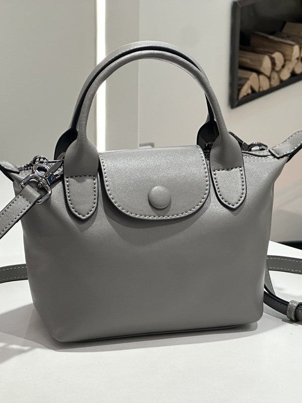 2026 New Genuine Leather Dumpling Bag For Women, Niche Design, Soft Leather Shoulder And Crossbody Mini Handbag product view 7