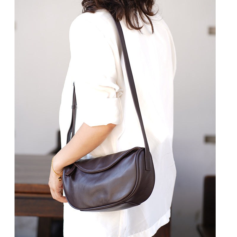 First-layer Cowhide Genuine Leather Crossbody Bag product view 11