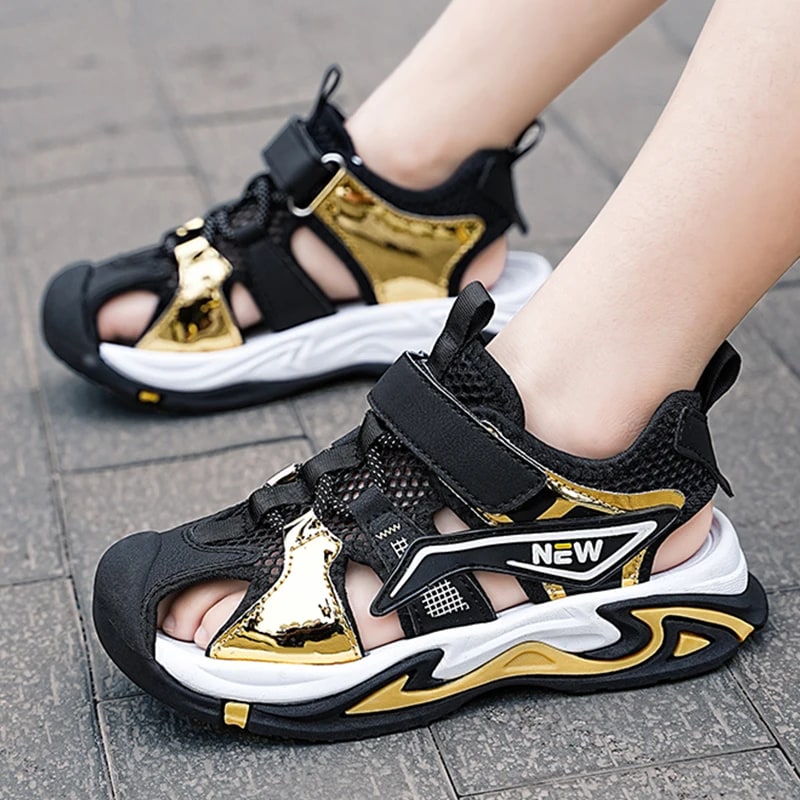 Children Boys Sandals Sport Beach Sandals Girls Sneakers Water Sandals Closed-Toe Outdoor Canvas Rain Flats Toddler/Little Kid product photo