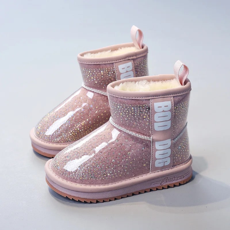 Luxury Designer Kids' Snow Boots – Waterproof Thick Plush Winter Warmth product photo