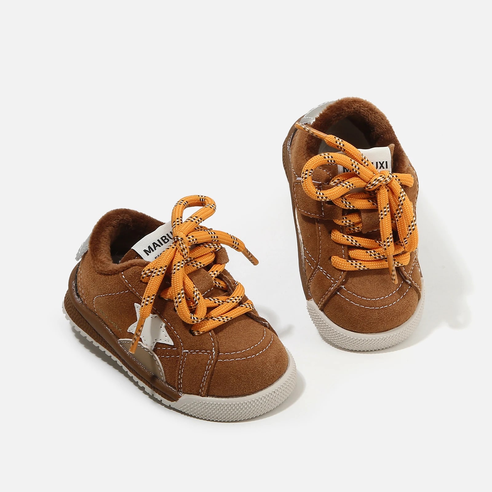 Retro Star Kids' Sneakers with Velvet product photo