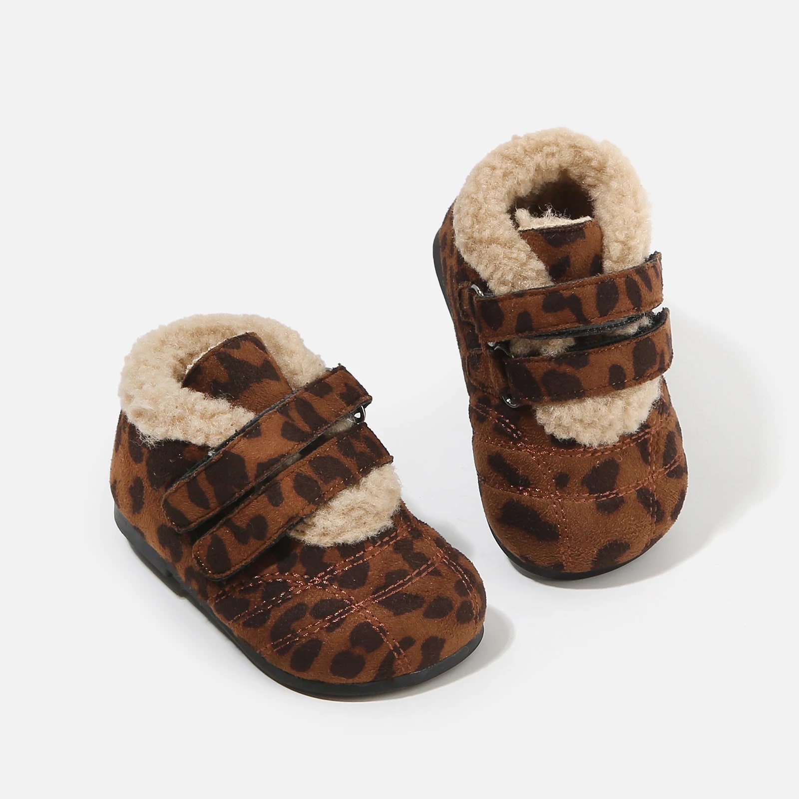 Leopard Print Winter Baby Shoes product photo