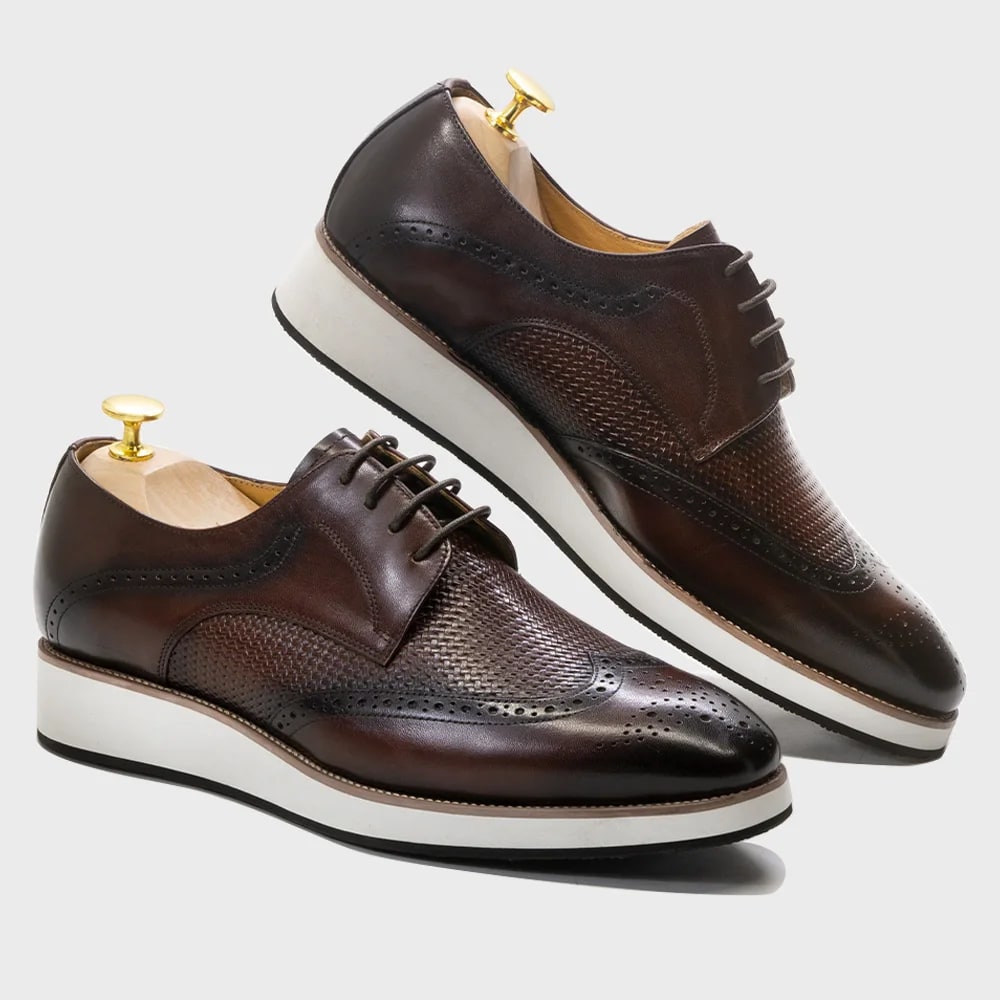 Classic Wingtip Brogue Derby Shoes product photo