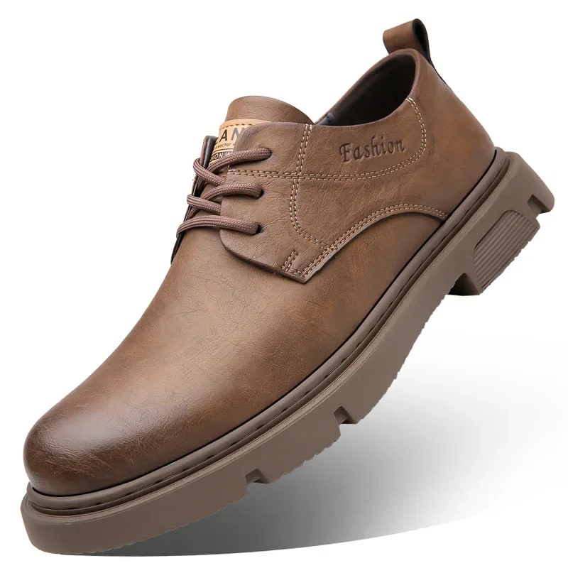 Cow Leather Platform Derby Shoes product photo