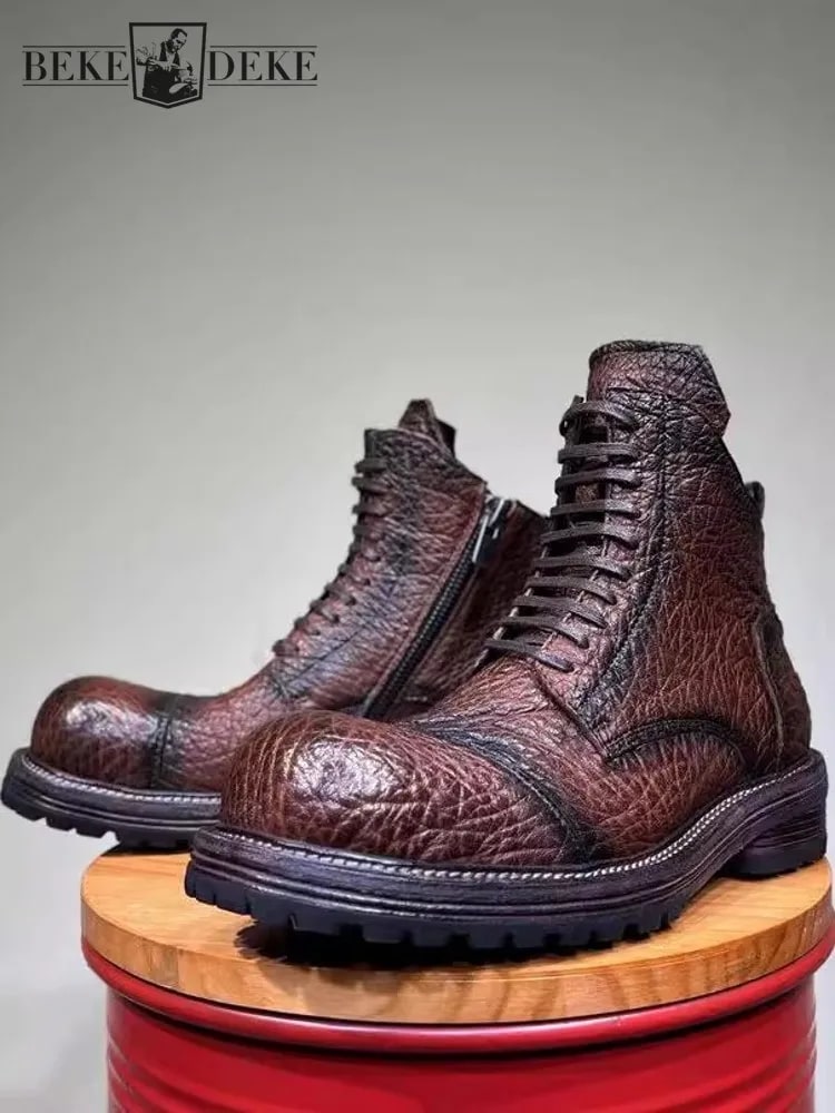 Vintage Cowhide Leather Work Shoes product photo