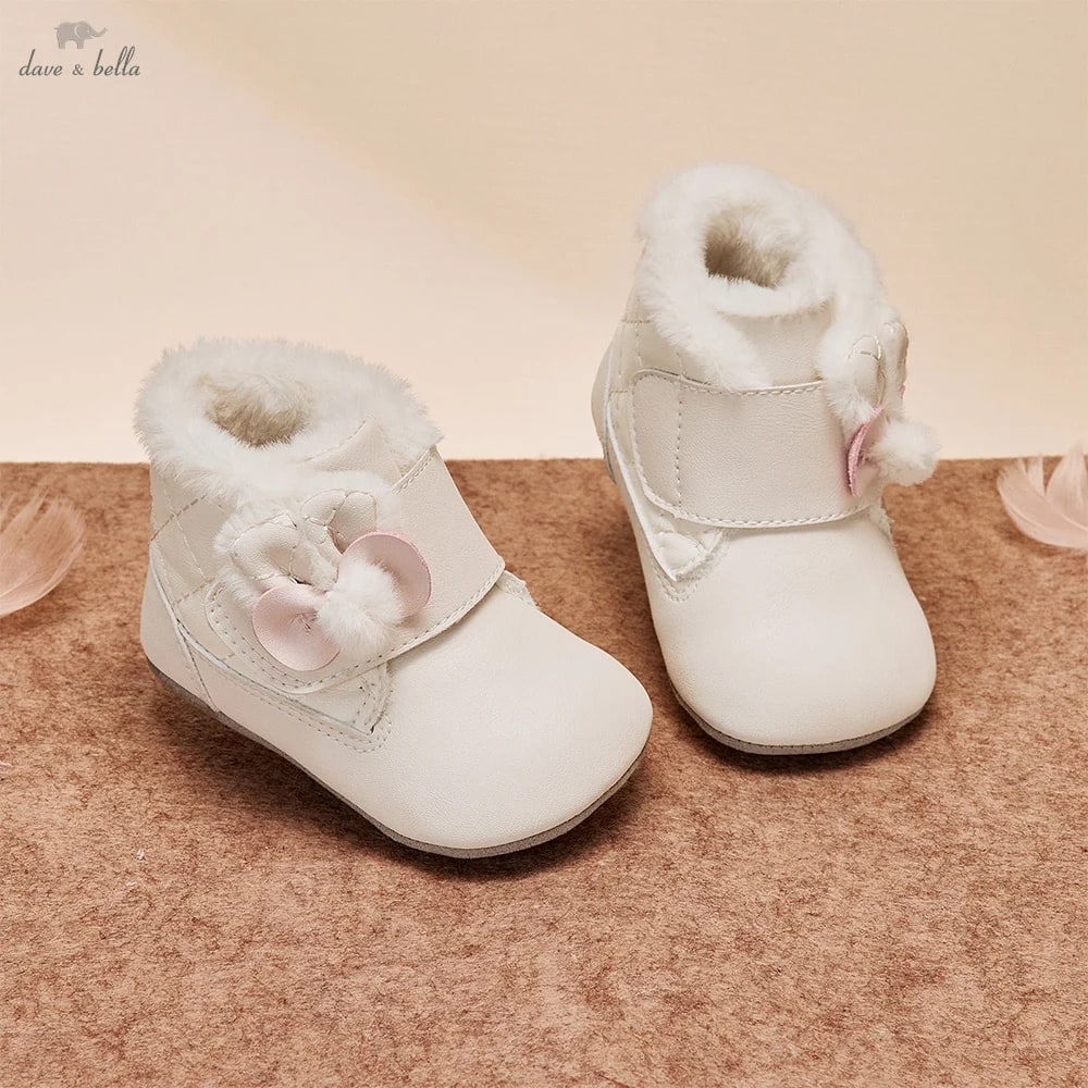 Dave Bella Baby Girls' Plush Boots product photo
