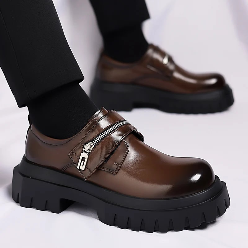 British Style Thick Bottom Derby Shoes product photo