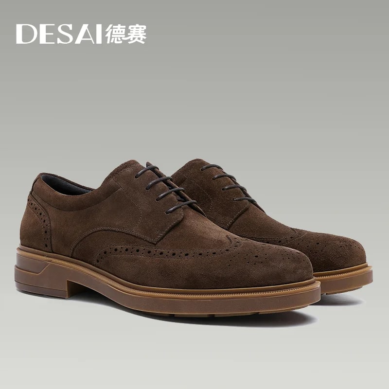 Desai Suede Brogue Derby product photo