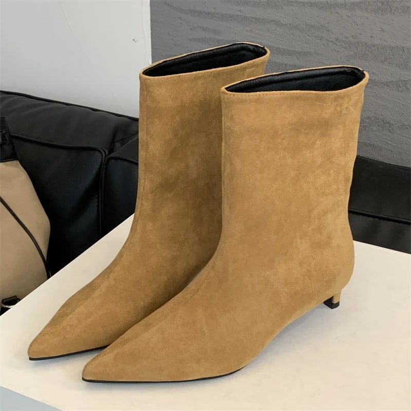 Eilyken Pointed Toe Ankle Boots – 2025 Vintage Edition product photo