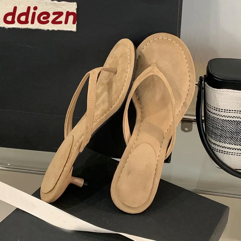 Thin Heel Flip-Flop Sandals product photo