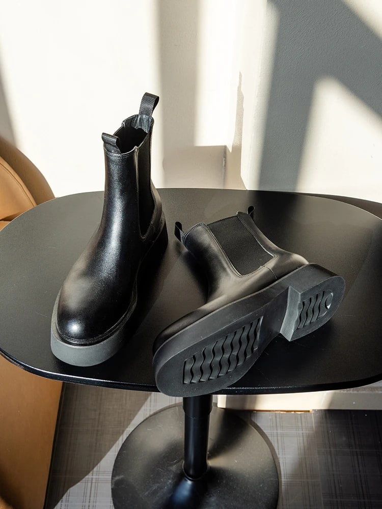 Genuine Leather Casual Chelsea Boots product photo