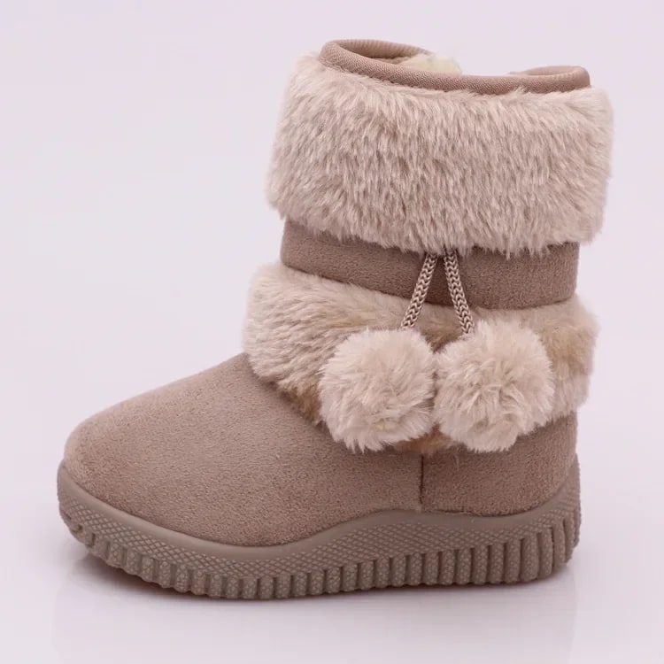 Girls Snow Boots 2023 Winter – Comfortable Thick Warm Princess Shoes for Kids product photo